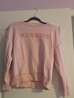 KISSES Pink Crewneck Sweatshirt